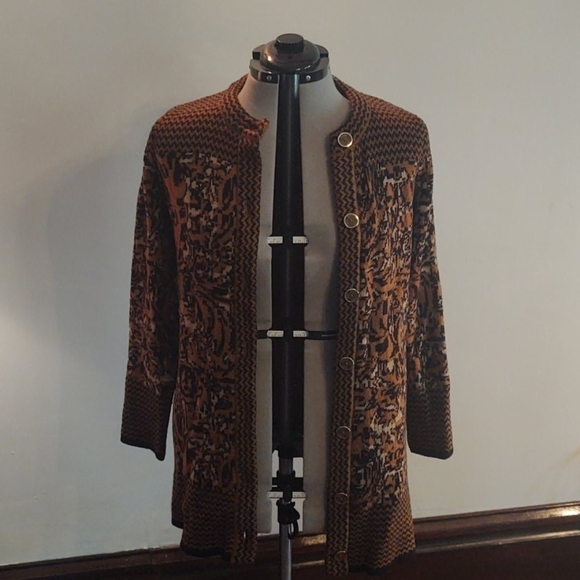 Liz Claiborne Sweaters - Liz Claiborne Alpaca Blend Mustard Brown Cardigan